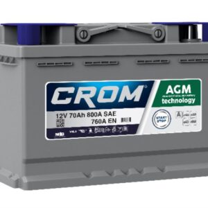 12v 70Ah 800A AGM 70 Crom Car Battery